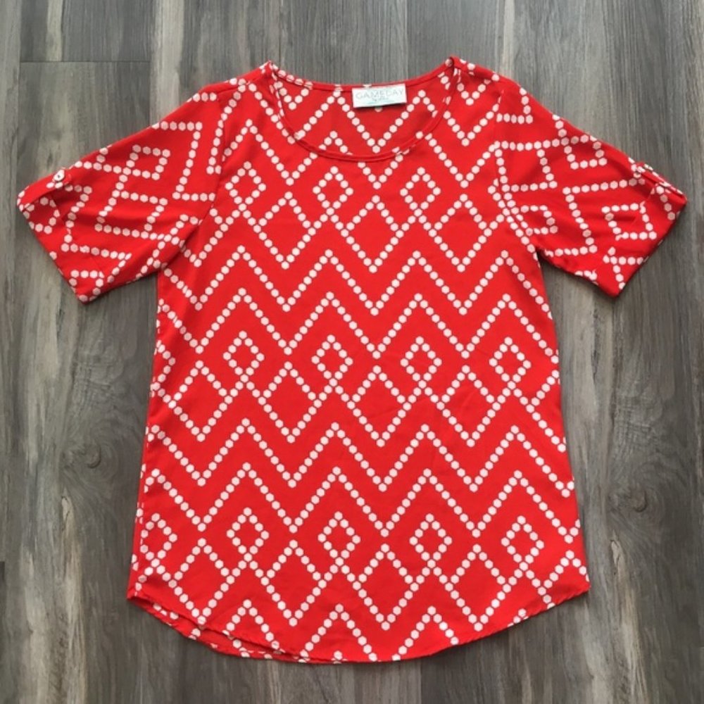 Gameday by Chole  Dot Pattern Blouse